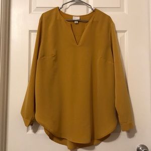 Yellow Pullover Blouse